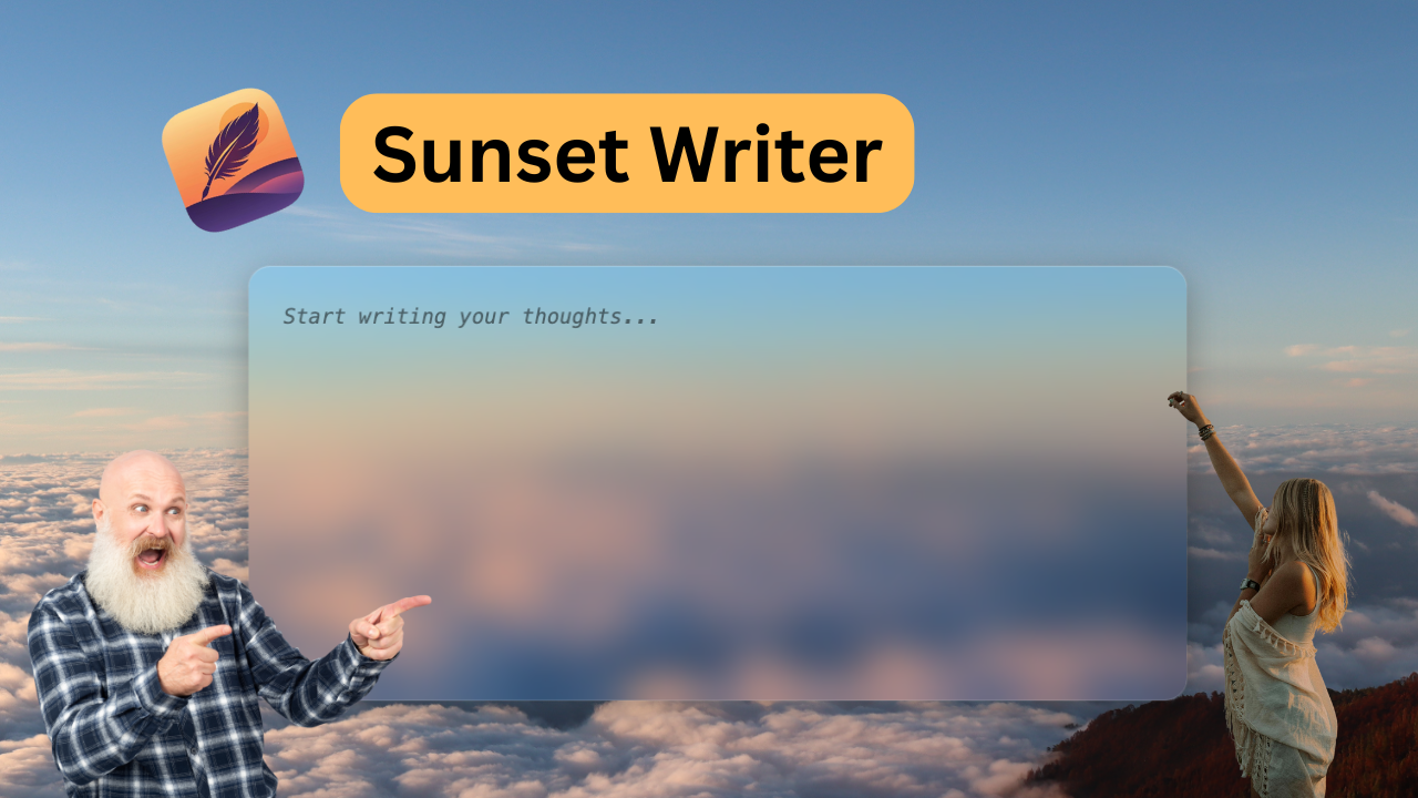 Sunset Writer - Zen Writing App